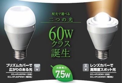 日廠Ecorica新品LED燈泡上市 低功耗高亮度，引領家居照明新趨勢